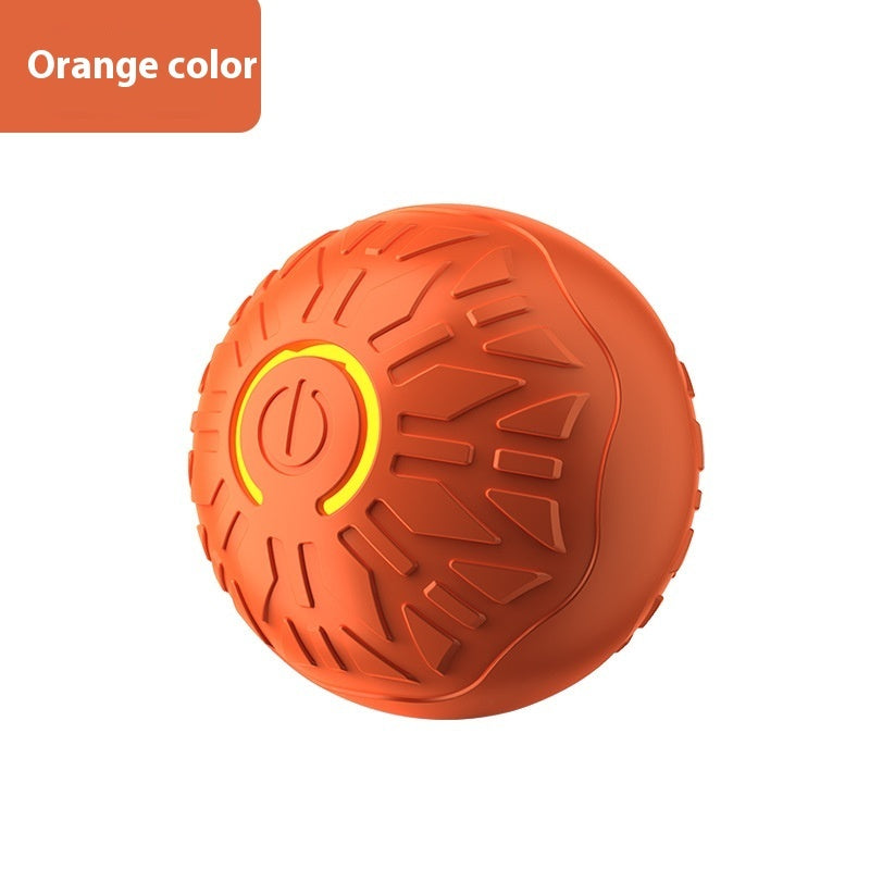 Orange textured ball with a yellow accent on a white background