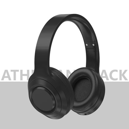 Noise Reduction Bluetooth Wireless Music Headset -
Black headphones on a gray background with 'ATHENA' branding.
