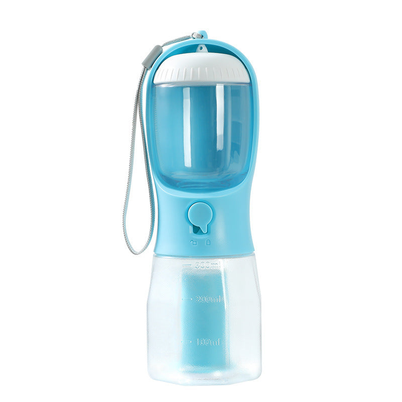 3-in-1 Portable Dog Water Bottle – Pet Cup with Food Container & Waste Bag Dispenser | Travel-Friendly Pet Accessory