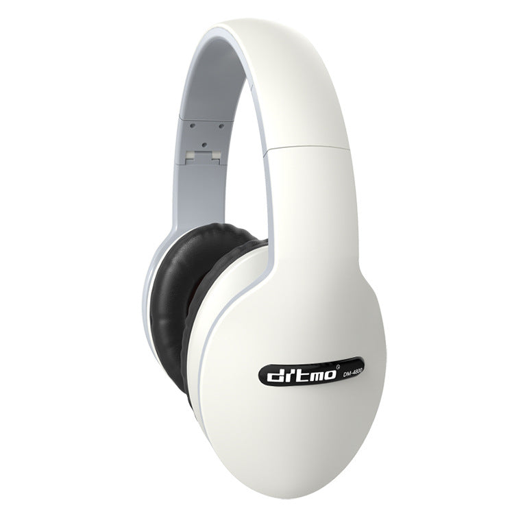 Wired Gaming Sports Headphones Headset -
White headphones with black ear cushions on a white background