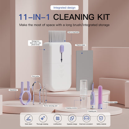 11-in-1 Tech Cleaning Kit – Compact Gadget Cleaning Tool Set
