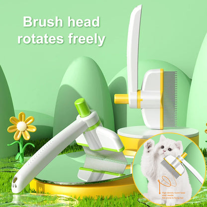 Self-Cleaning Pet Grooming Comb – For Cats & Dogs