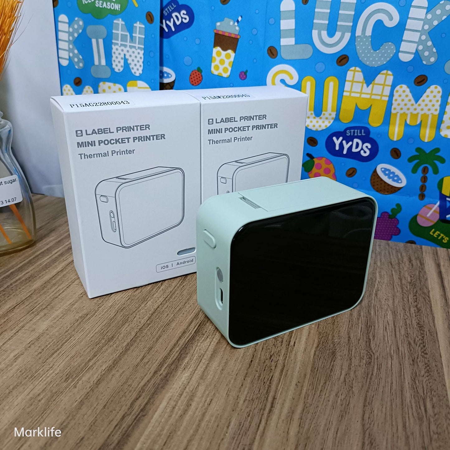 Mobile Bluetooth Label Thermal Printer – Portable Wireless Barcode & Sticker