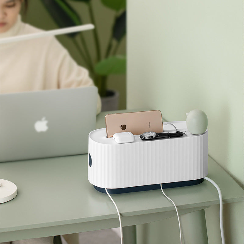 Electrical wire storage and organization box