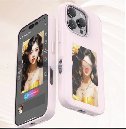 E-Ink Display Phone Case – Battery-Free Personalized Projection Cover for iPhone/Android
