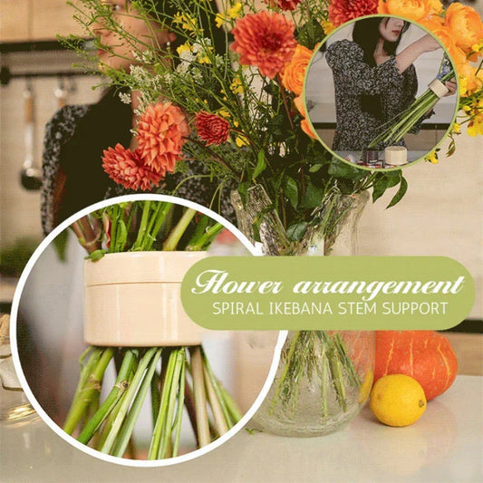 DIY Spiral Flower Arrangement Tool – Vase Stem Holder Bracket for Creative Home Floral Displays