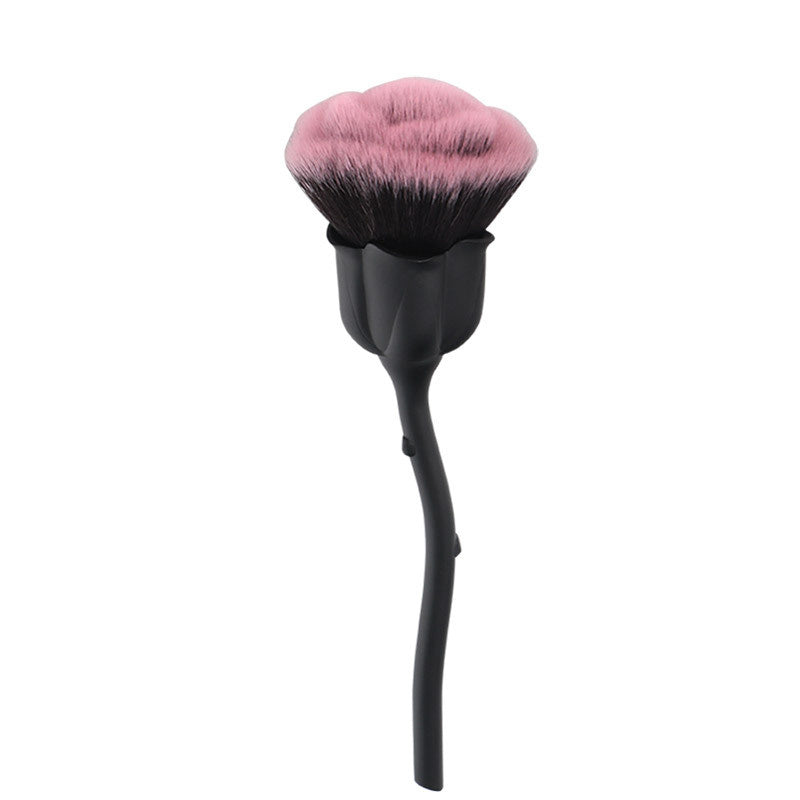 Rose Makeup Brush – Soft Blending & Powder Brush with Floral Handle