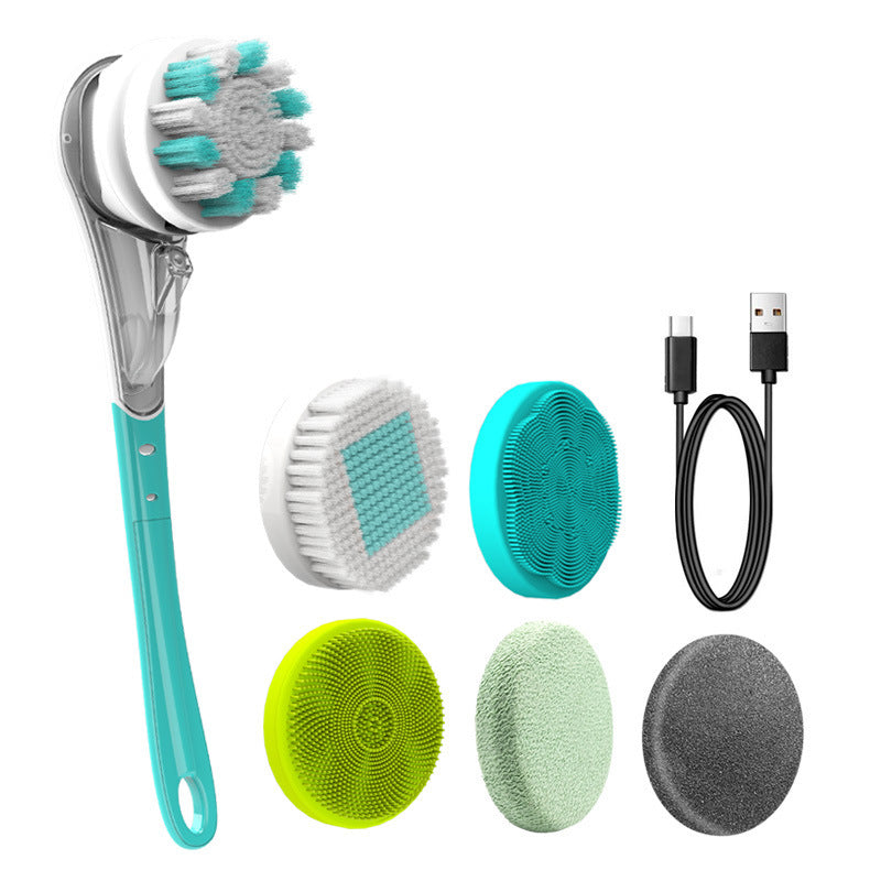 6-in-1 Electric Bath Brush – Full-Body Spa Cleaning Tool