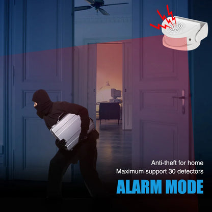 PIR Motion Sensor Doorbell 32 Songs Alarm Chime