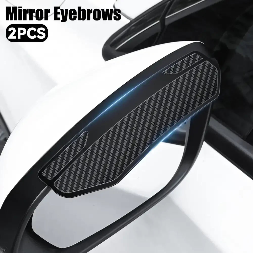 Carbon Fibre Car Mirror Rain Guard Eyebrows