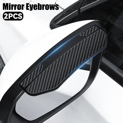 Carbon Fibre Car Mirror Rain Guard Eyebrows
