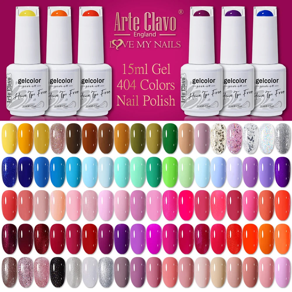 Articlova nail polish bottles with a color swatch on a pink background