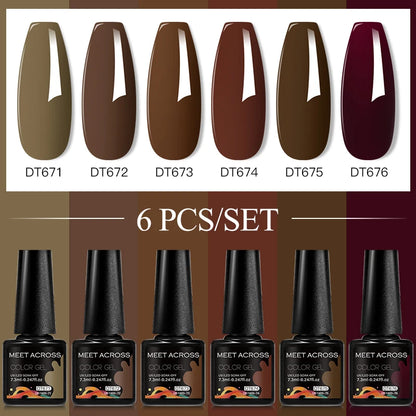 6pcs DIY Semi-Permanent Gel Polish Set