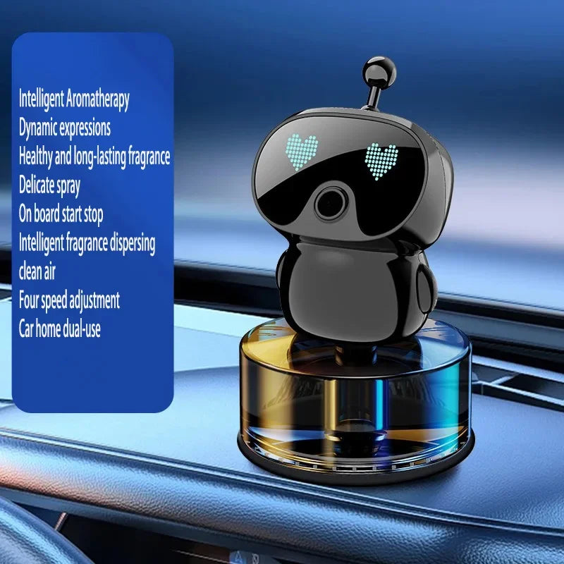 AI Robot Car Aromatherapy Diffuser USB Rechargeable