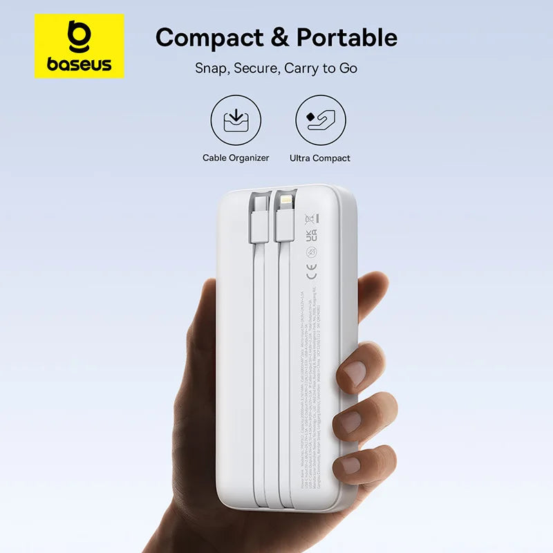 Baseus 20000mAh 22.5W Dual Cable Power Bank