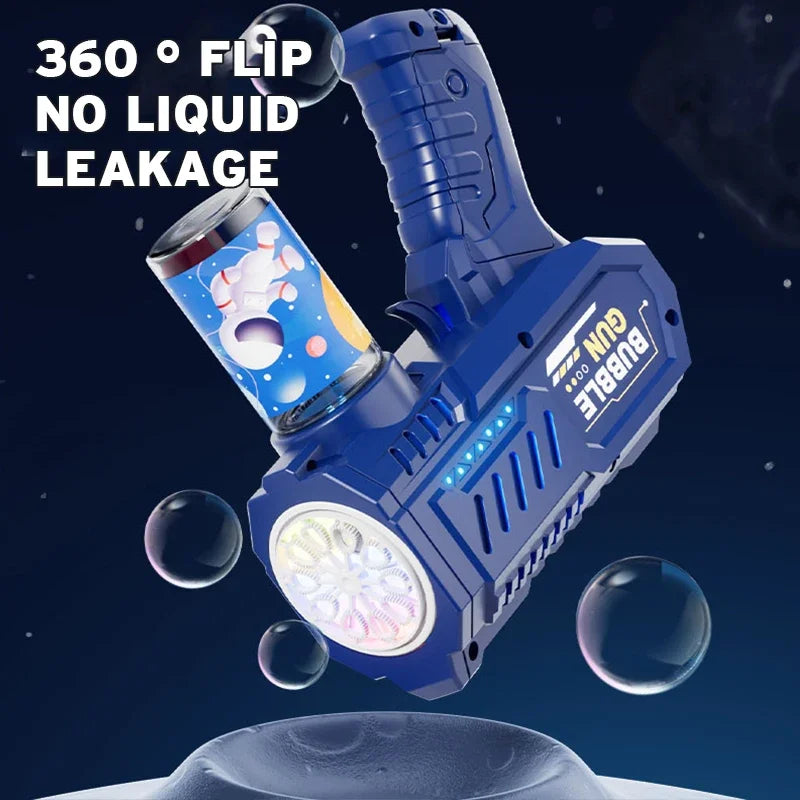 Electric Bubble Gun Glowing Light-Up Toy