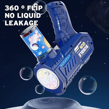 Electric Bubble Gun Glowing Light-Up Toy