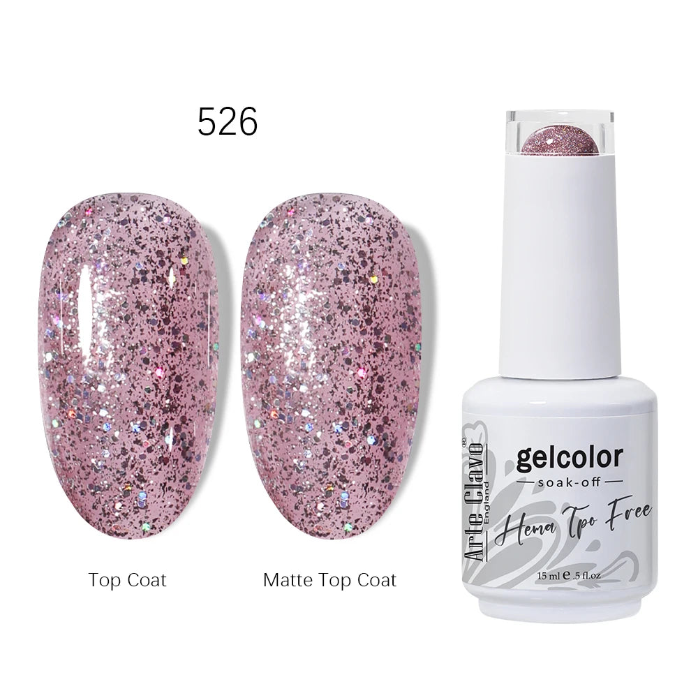Pink Reflective Gel Nail Polish