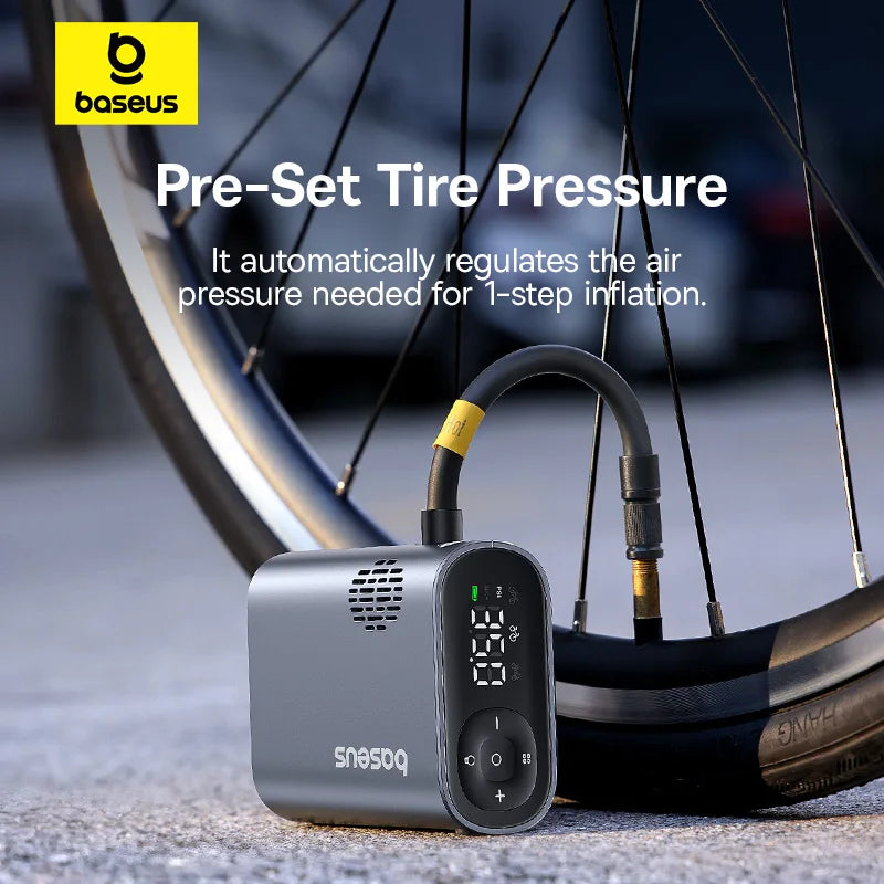 Baseus Electric Bicycle Tire Inflator 150psi