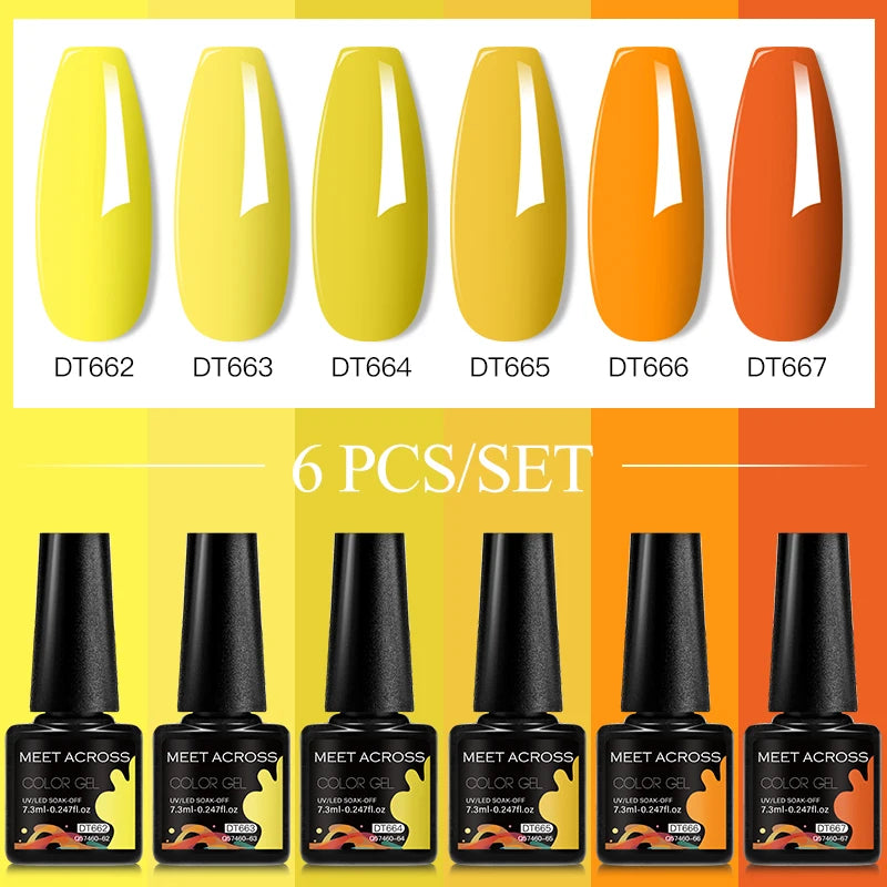 6pcs DIY Semi-Permanent Gel Polish Set