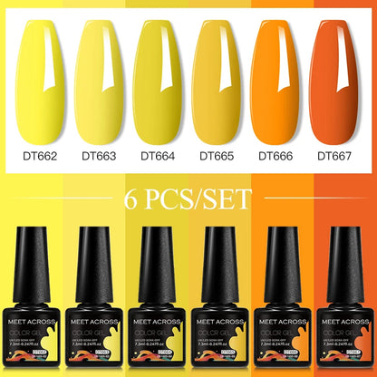 6pcs DIY Semi-Permanent Gel Polish Set