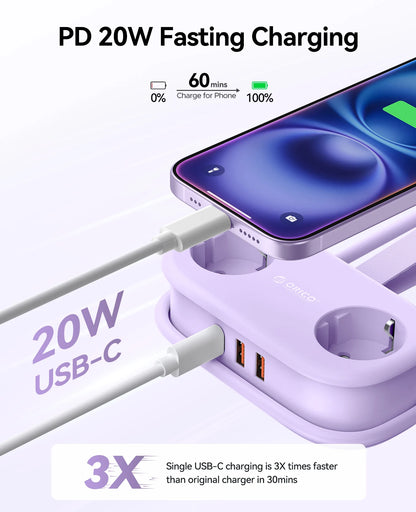 Smart Power Strip Fast Charging