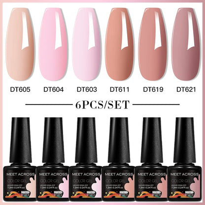 6pcs DIY Semi-Permanent Gel Polish Set