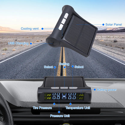 Solar TPMS with 4 External Sensors