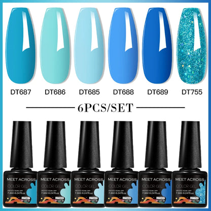 6pcs DIY Semi-Permanent Gel Polish Set