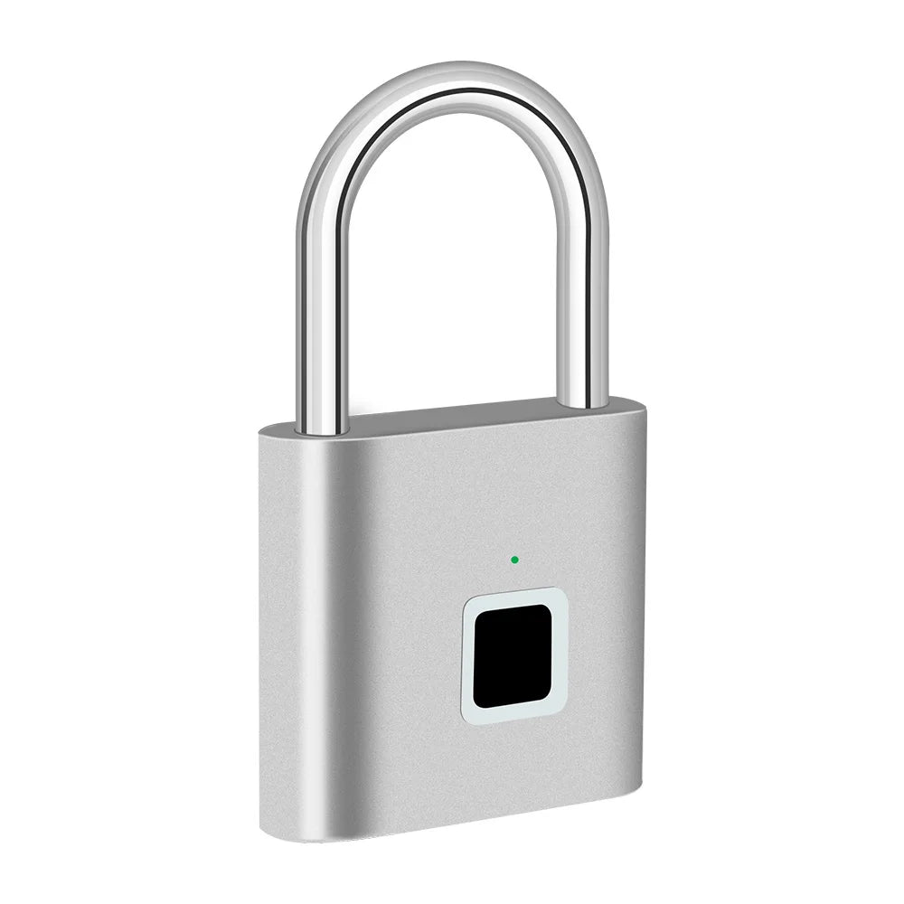Smart Fingerprint Padlock Keyless USB Rechargeable IP67