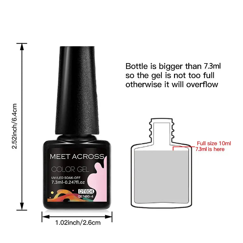 6pcs DIY Semi-Permanent Gel Polish Set