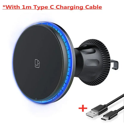 Magnetic Car Wireless Charger RGB LED