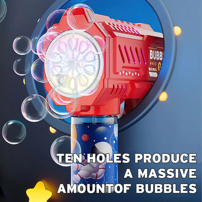 Electric Bubble Gun Glowing Light-Up Toy