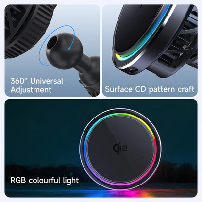 HaaYot Qi2 25W Ice-Cooling Wireless Car Charger