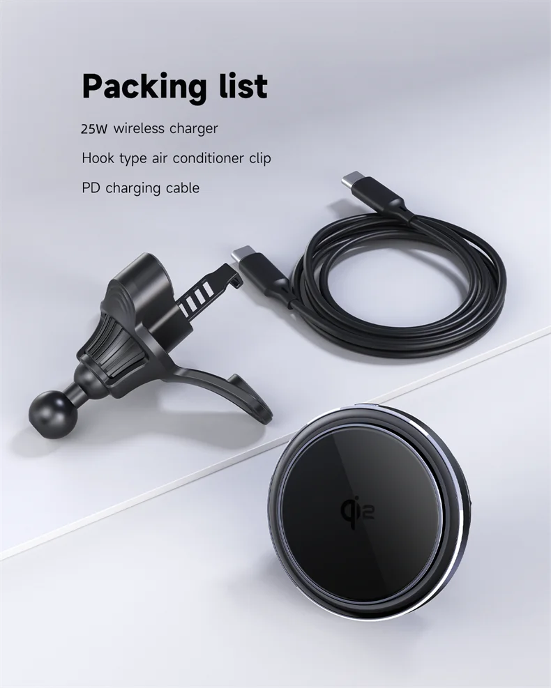 HaaYot Qi2 25W Ice-Cooling Wireless Car Charger