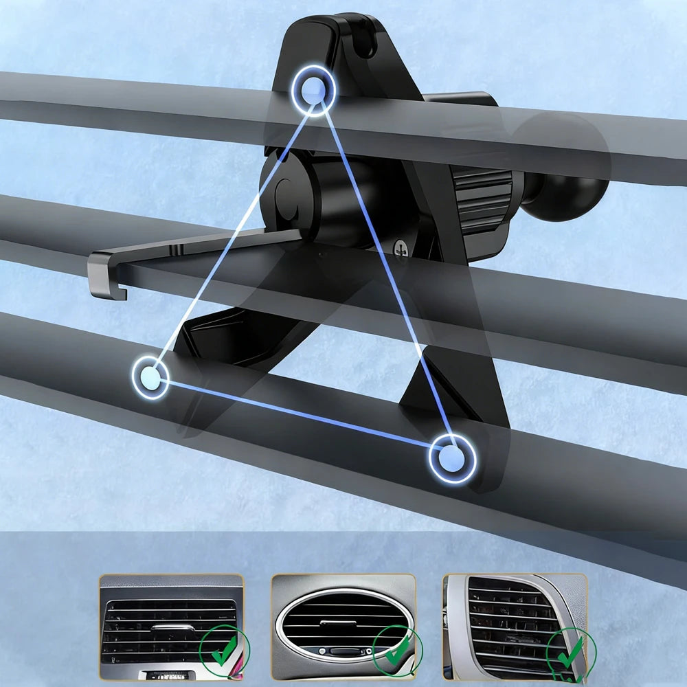 Car roof rack system with mounting brackets on a light blue background