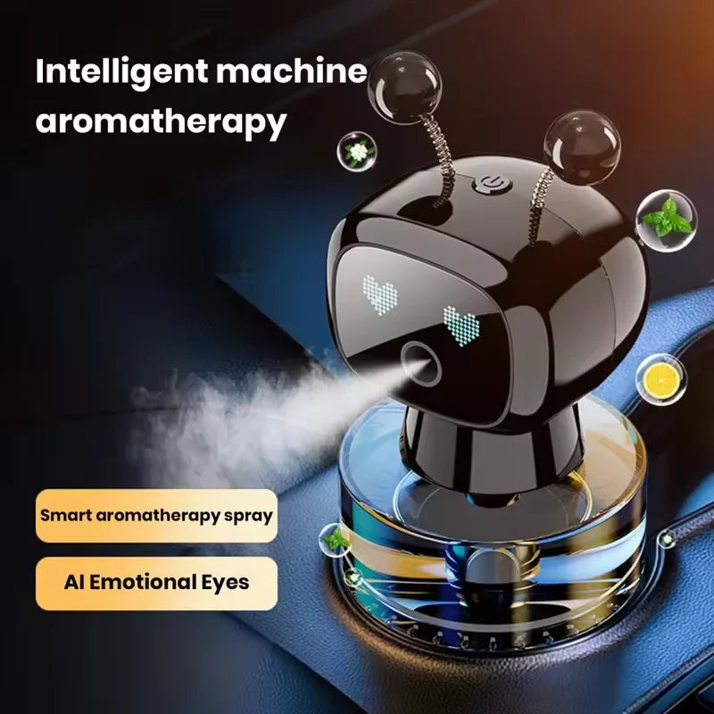 AI Robot Car Aromatherapy Diffuser USB Rechargeable