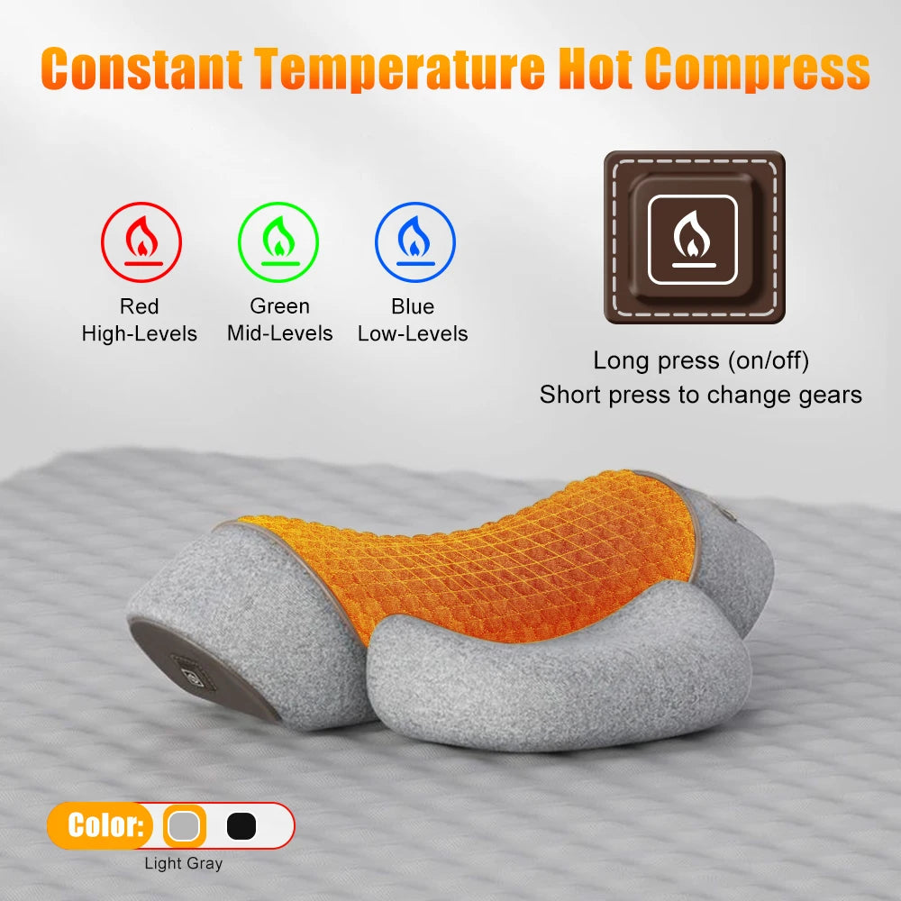 TheraNeck™ Heated Cervical Massager Pillow – Spine & Sleep Support