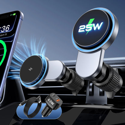 MagSafe Qi2 25W Magnetic Car Mount Charger