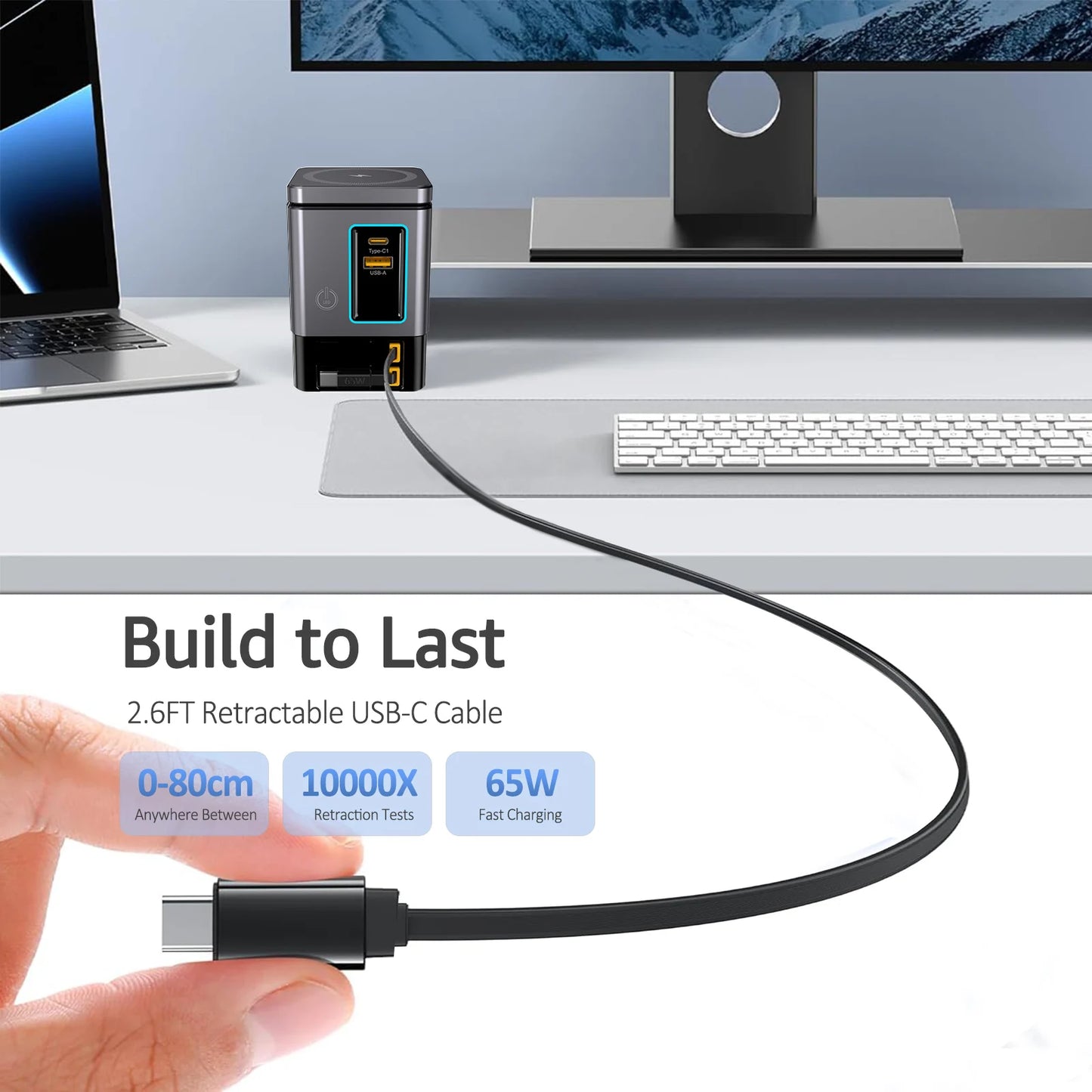 GaN 105W Tower Charging Station Six Ports