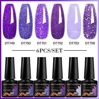 6pcs DIY Semi-Permanent Gel Polish Set
