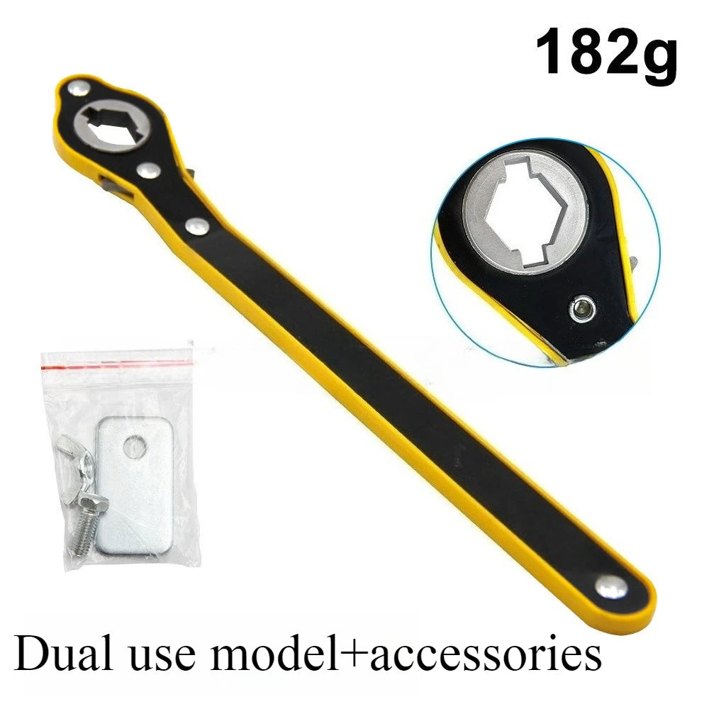Dual-Head Car Jack Ratchet Wrench
