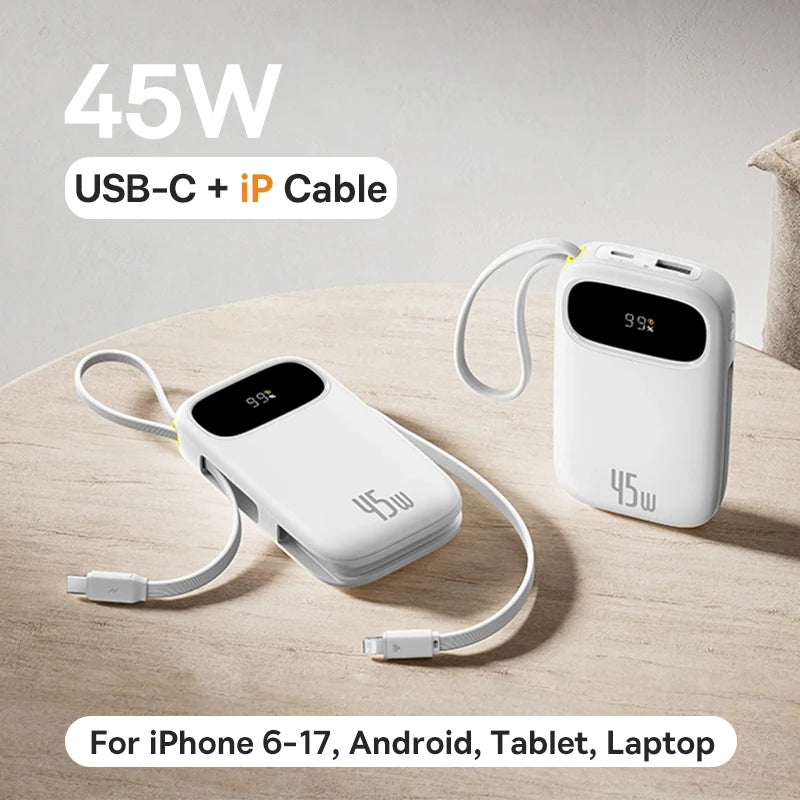Baseus 45W Power Bank Built-in Cable
