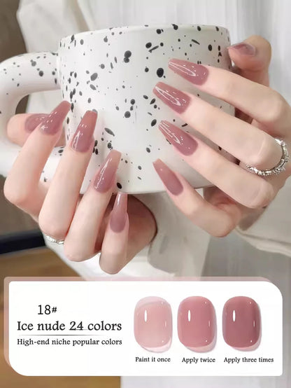 Milk White Jelly Gel Polish