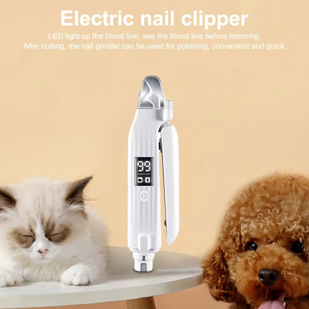 Smart 2‑in‑1 Pet Nail Grinder