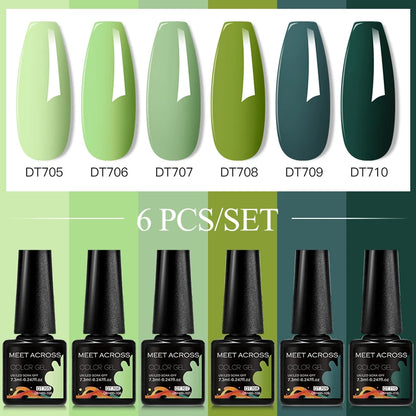 6pcs DIY Semi-Permanent Gel Polish Set