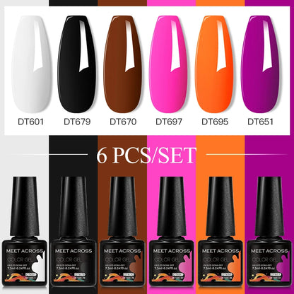 6pcs DIY Semi-Permanent Gel Polish Set