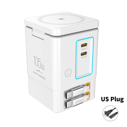 GaN 105W Tower Charging Station Six Ports