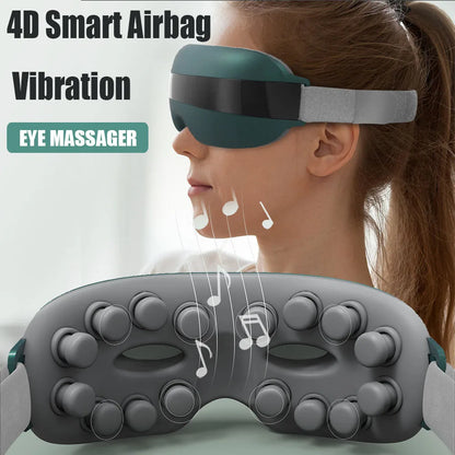4D Smart Eye Massager – Airbag Vibration & Bluetooth Music Therapy