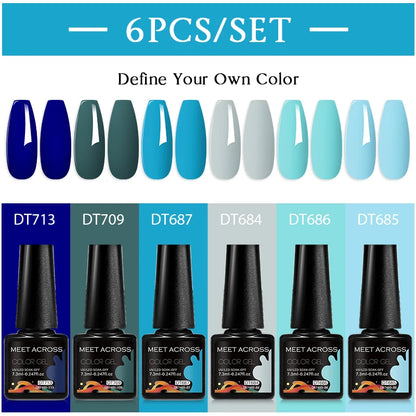 6pcs DIY Semi-Permanent Gel Polish Set